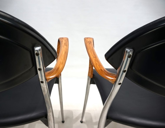 Image 1 of Set of four Coro dining chairs by Luigi Origlia, 1980