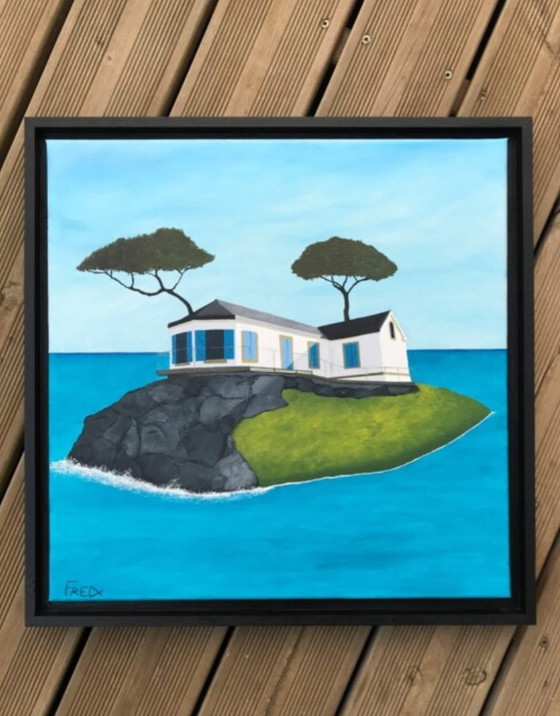 Image 1 of Huile sur Châssis Entoilé, 50x50cm