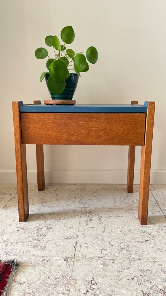 Image 1 of TABLE Chevet Scandinave VINTAGE