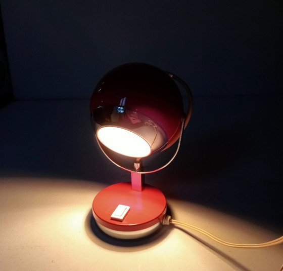 Image 1 of Ruimtevaart tafellampen van Reggiani, jaren 70, set van 2