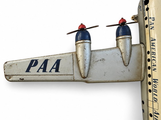 Boeing 377 Stratocruiser ("Clipper America") Tinplate Airliner, Gama, Decorative Objects, Metal, Multi Color (photo 6 of 9)