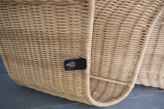 Image 1 of Revistero de pared de ratán Ikea "Tiby" Karl Malmvall