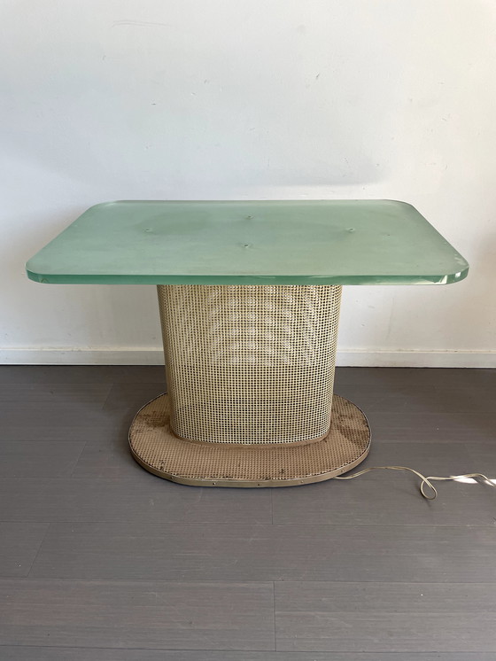 Image 1 of Table d'appoint lumineuse française des années 1950