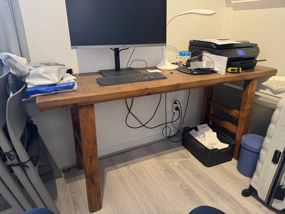 Image 1 of Mesa auxiliar drijfhout