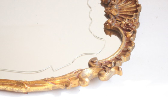 Image 1 of Vergoldeter Holzspiegel im Neo-Rokoko-Stil, Ende 19.