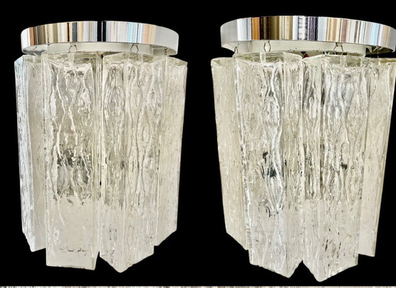 Image 1 of Kaiser Leuchten, modello in vetro di murano per il ghiaccio, anni '70