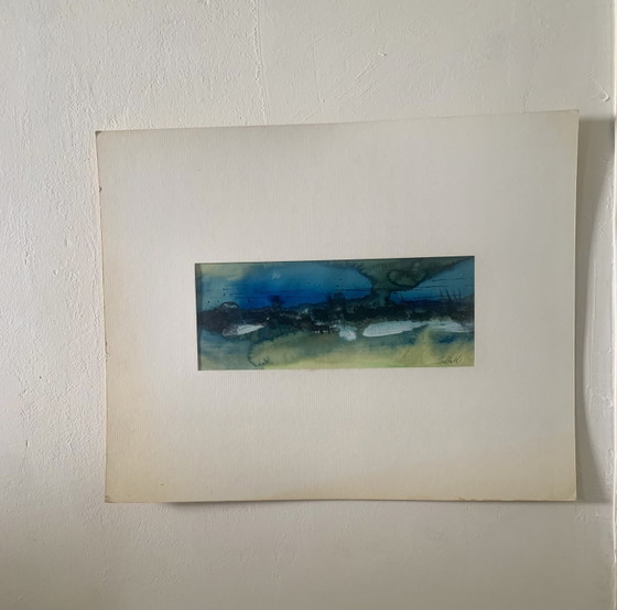 Original Watercolor - Slava Saveliev (1944-2013) - Provenance Atelier 90s – Paintings & Drawings, Paper (photo 8 of 8)