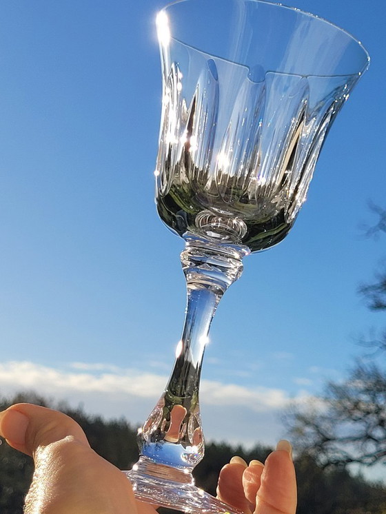 Image 1 of 8 bicchieri di cristallo con stelo di Sèvres