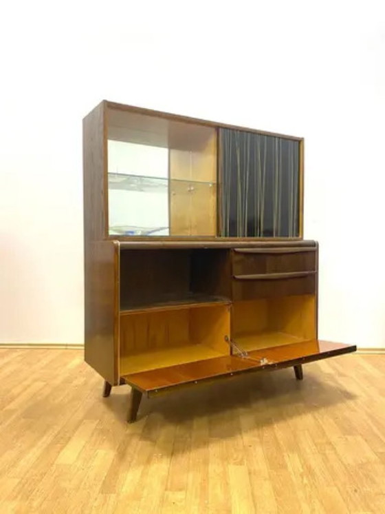 Image 1 of Mid-Century kast met bovengedeelte van Bohumil Landsman voor Jitona, Tsjechisch ontwerp, jaren 60