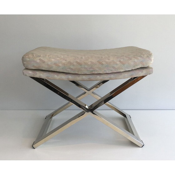 Image 1 of Vintage stool in Chrome 1970