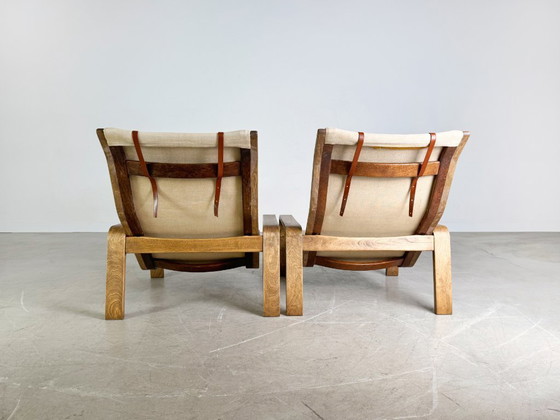 Image 1 of 2er Set Pulkka Sessel Asko Midcentury Ilmari Laippainen Canvas
