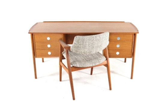 Dyrlund bureau gerestaureerd vintage teak – Wood (photo 2 of 18)