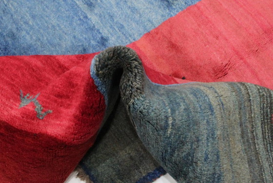 Image 1 of Original Persian carpet Gabbeh Ghashghai Oriental carpet 206 cm x 164 cm Old Natural