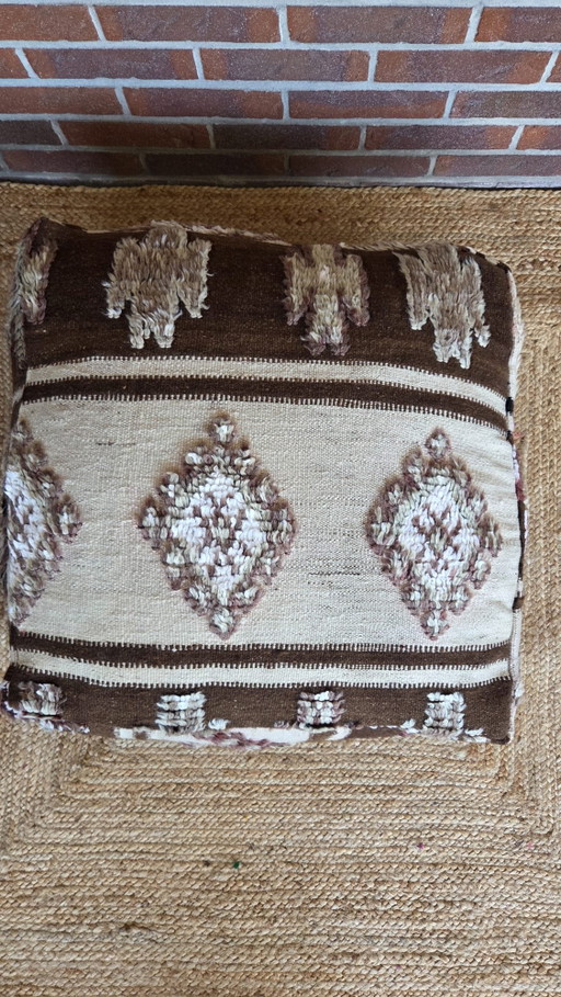 Pouf berbère Kelim – hockers en poefs, Wool (photo 2 of 5)