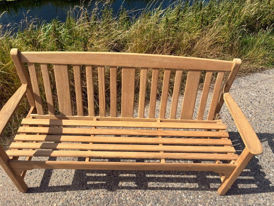 Panchina da giardino inglese in teak di Lister (1883) 160 cm - come nuova - – Panche da giardino, Wood (photo 4 of 7)