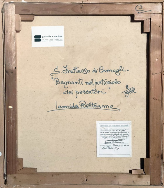 Léonida Beltrame (1904 - 2004) - San Fruttuoso di Camogli - Master Painting – Paintings & Drawings, Canvas (photo 7 of 11)