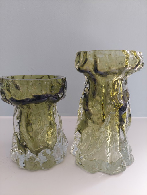 Ingrid Glashütte bark vases