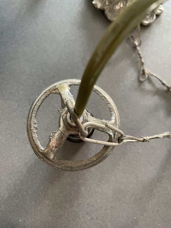 Image 1 of vintage grape bunch pendant lamp made of glass