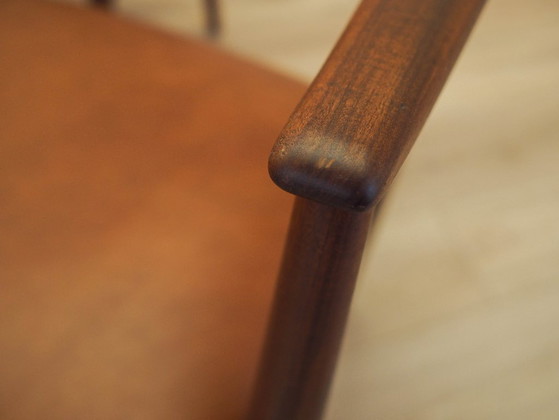 Image 1 of Set van zes teakhouten stoelen, Deens design, jaren 70, gemaakt in Denemarken.