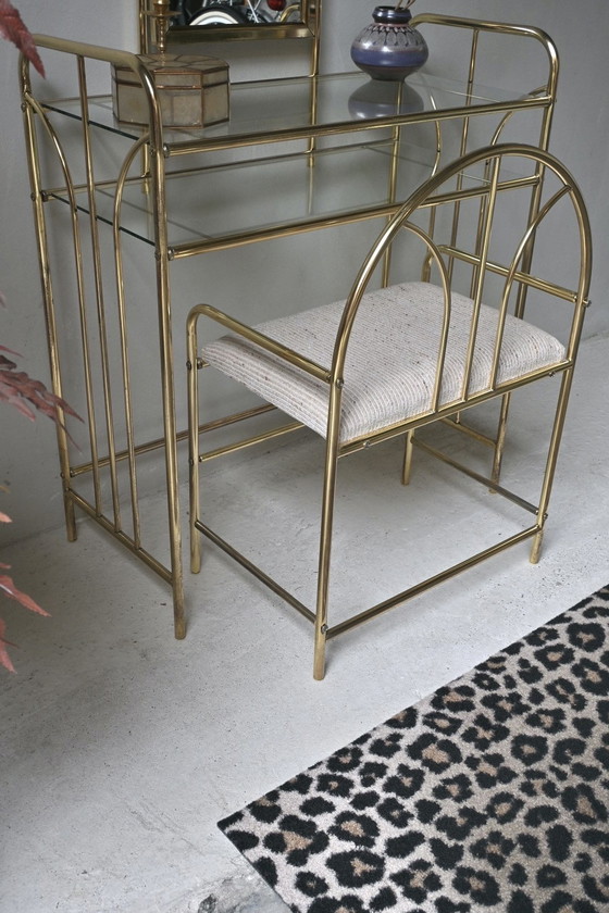 Image 1 of Toletta color oro Hollywood Regency