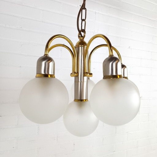 Lampe à suspension vintage Solken Leuchten, ère spatiale des années 70