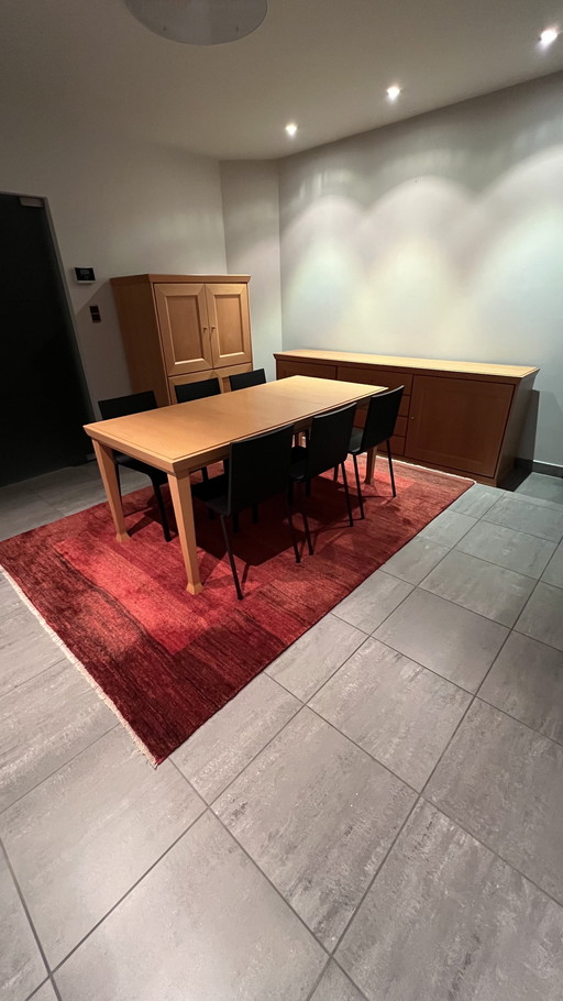 Hulsta table and 6 dining chairs