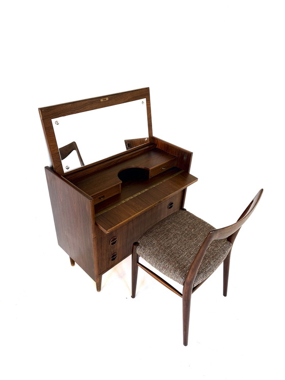 Image 1 of Coiffeuse danoise vintage en palissandre des années 60