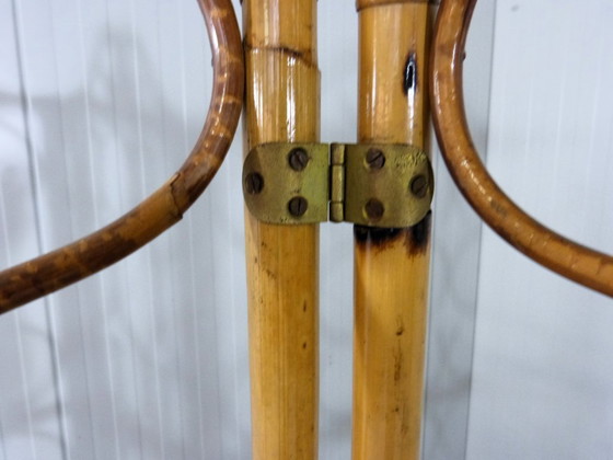 Image 1 of Paravento pieghevole in rattan, Italia anni '60