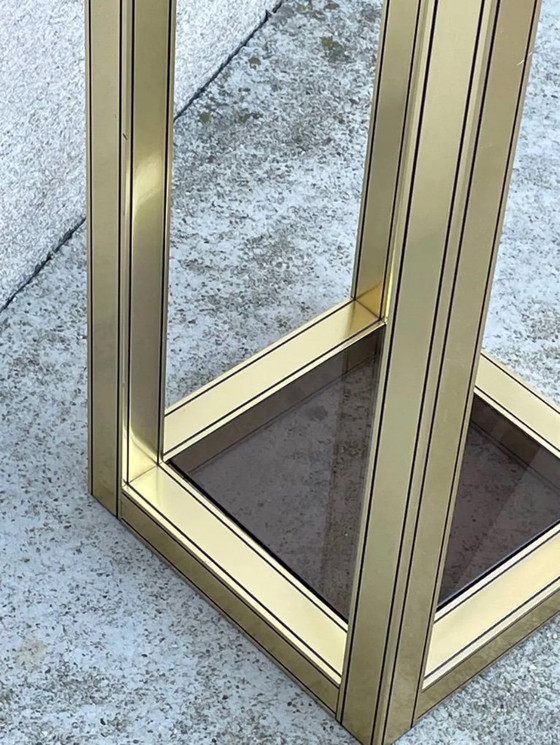 Image 1 of modern vintage gold-plated console table