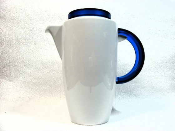 Image 1 of Cafetière vintage Thomas Rosenthal Vario Pacific bleue et blanche