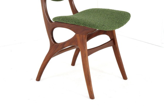 Image 1 of Ensemble de 4 chaises de salle à manger Pynock, style vintage, rembourrées