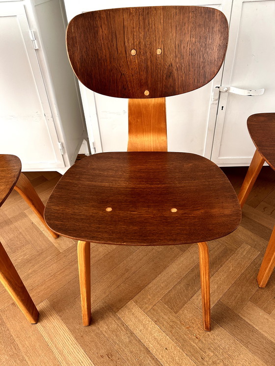 Image 1 of Sedie da pranzo Pastoe SB02 di Cees Braakman - Set di 4 sedie