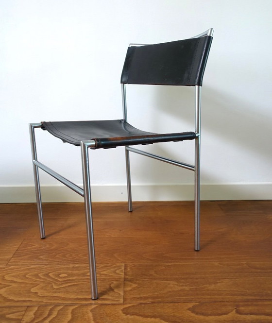 Martin Visser SE 06 Sedia da pranzo/da comodino Prima serie – Spectrum, Sedie da pranzo, Leather, Metal (photo 6 of 19)