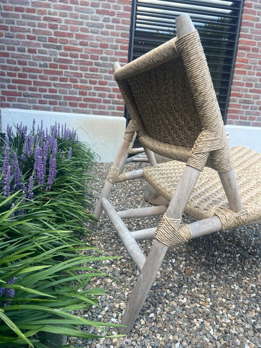 2 fauteuils de salon en teck – tuinstoelen, Wood (photo 2 of 5)