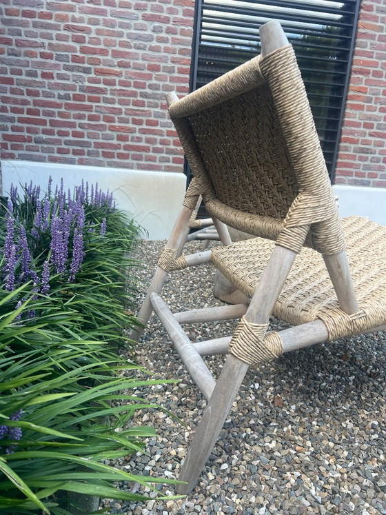 2 fauteuils de salon en teck – Nmoss, Chaises de jardin, Wood (photo 2 of 5)