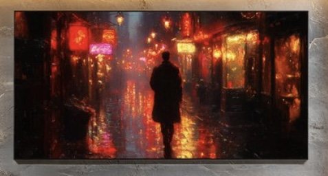 Image 1 of Œuvre d'art NEON NIGHT WANDERER XXL