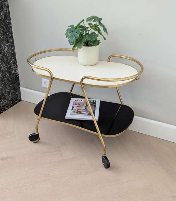 Image 1 of Vintage, midcentury serving trolley, trolley, bar cart 