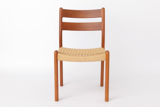 Set di 4 Sedie da pranzo danesi in teak di EMC Møbler, Danish Cord, Danimarca, anni '60-'70 – Wood, Vintage (photo 2 of 10)