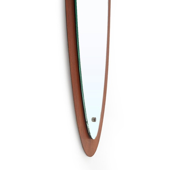 Image 1 of Oval teak wall mirror, 1960s
