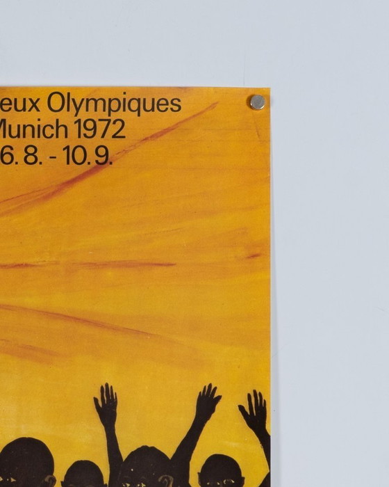 Image 1 of München 1972 – 1972 – Originele vintage Olympische poster van Ancent Soi – Mid-Century Modern – 84,1 x 59,4 cm A1