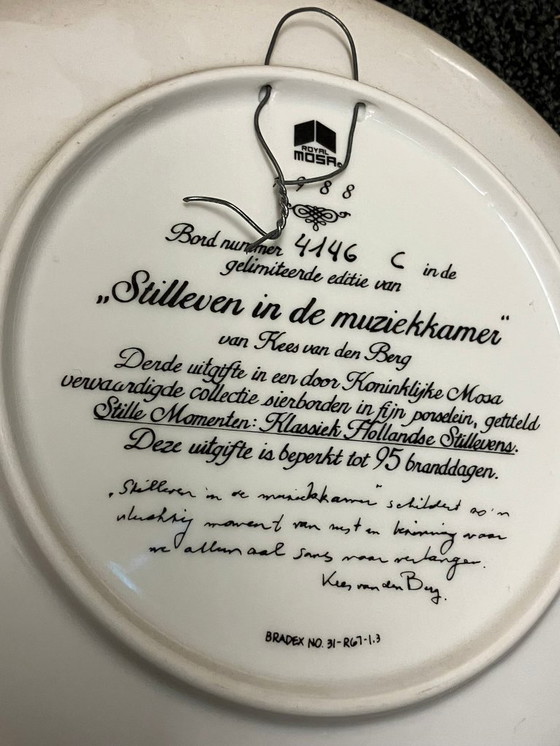 Image 1 of Royal Mosa - limited 1988 series 'Classic Dutch Still Life'