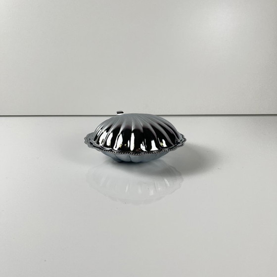 Image 1 of Zilverkleurige metalen doos, 1970