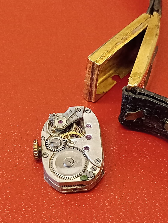 Image 1 of Art-deco uurwerk 18kt goud 