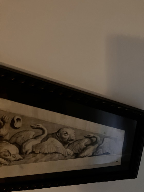 Image 1 of Hubertus Quellinus 1665-1668 Engraving Set Timpans Palace on Dam Square