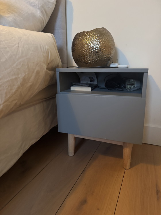 Image 1 of Pair of bedside tables grey