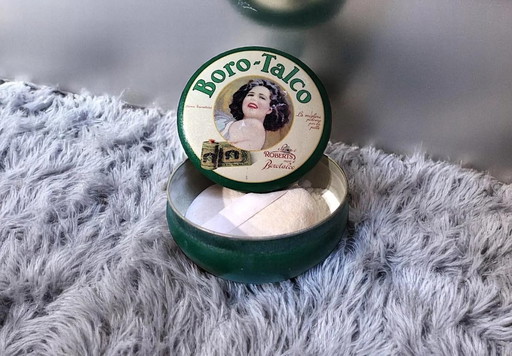 Boîte métallique vintage Borotalco Roberts