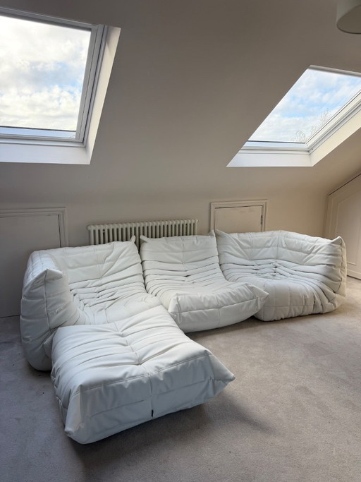 Ligne Roset Togo Stamskin Blanc