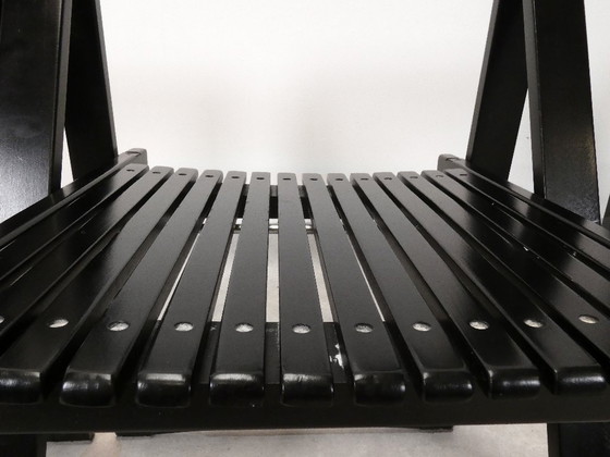 Image 1 of  4 Trieste folding chairs with storrage table - Aldo Jacober for A. Bazzani 