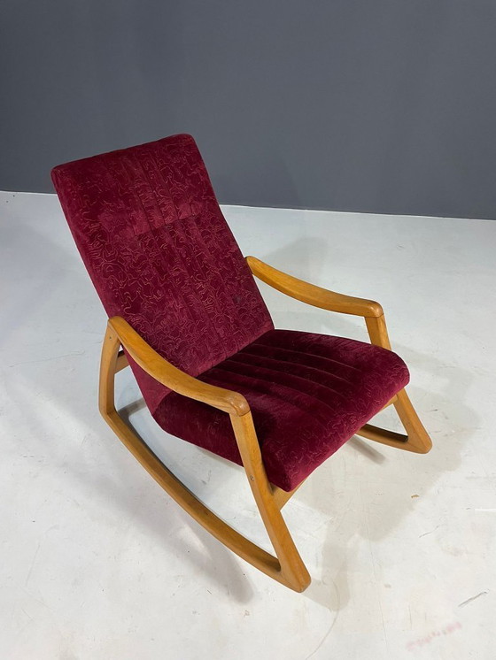 Image 1 of Mid-Century Bentwood Rocking Chair by TON, Czechoslovakia, 1960s
