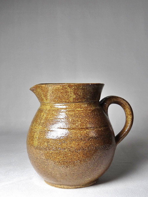 Small Round Jug Vintage Stoneware